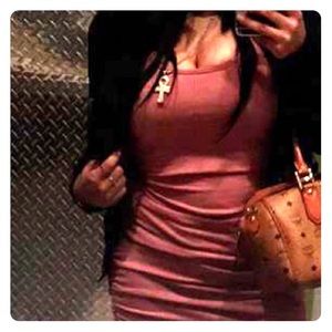 Pink body on dress large